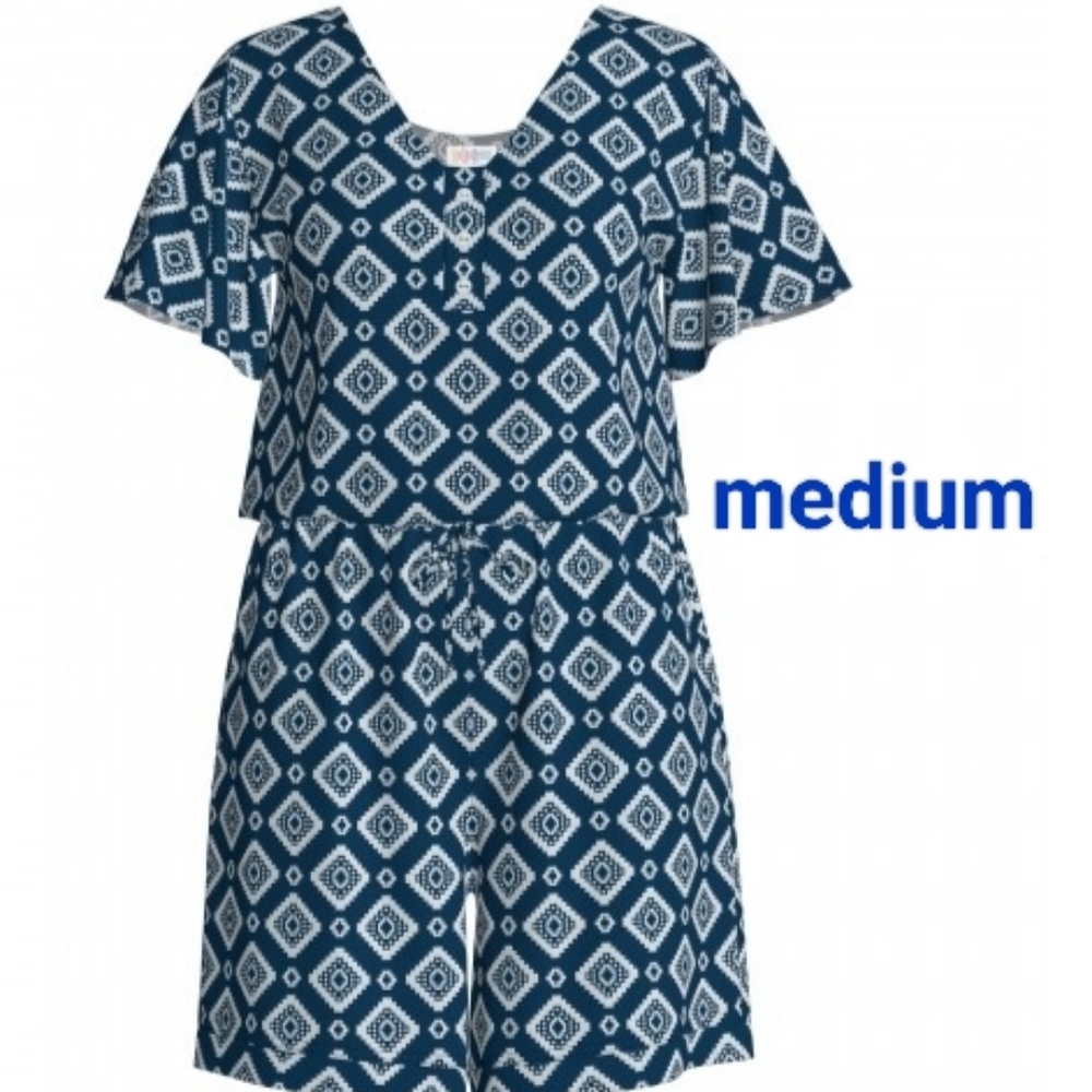 Blue Xanthe Romper